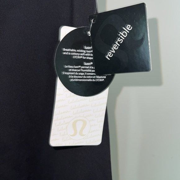 lululemon Wunder Under Crop Size 8 Black Yoga pant luon 4-way stretch fabric NWT - Picture 3 of 9